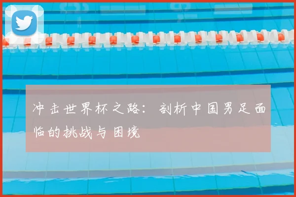冲击世界杯之路：剖析中国男足面临的挑战与困境